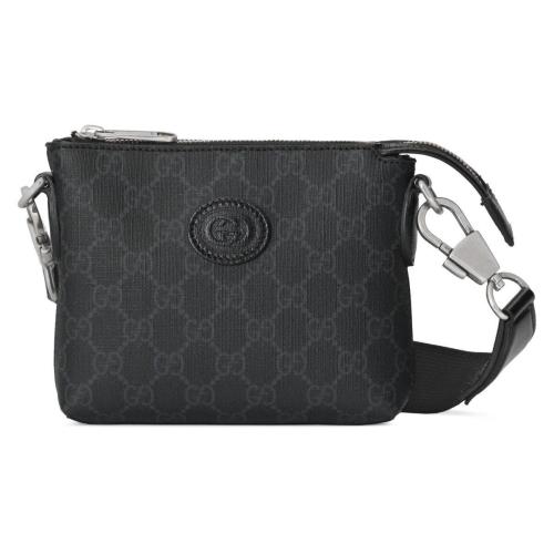  GUCCI古馳 22年秋冬 男士 互扣式雙G郵差包 723306 92THN 1000