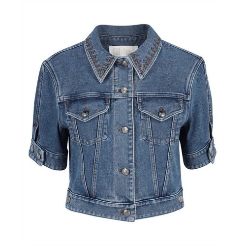 CHLOE/克洛伊 女士藍(lán)色棉質(zhì)夾克 CHC21UDV11151 485