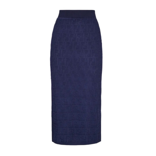 Fendi/芬迪 女士 服裝  藍(lán)色半裙 女士半身裙