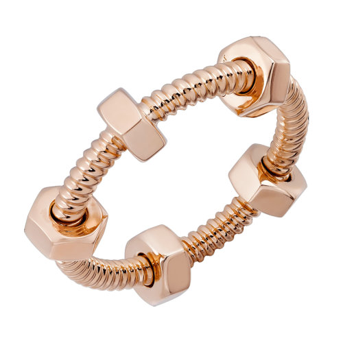 CARTIER/卡地亞  ECROU DE CARTIER 18K金玫瑰金螺絲釘戒指B4227300