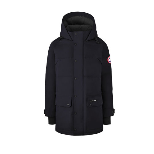 CANADA GOOSE/加拿大鵝 經(jīng)典款 Emory系列 男士黑色防水面料派克大衣羽絨服2580M-NOIR