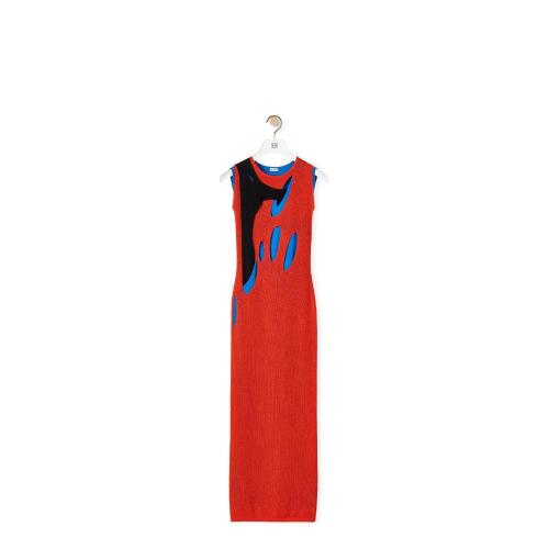  LOEWE羅意威 22年秋冬 女士 連衣裙 Cut-out dress in viscose S359Y15K51-4775