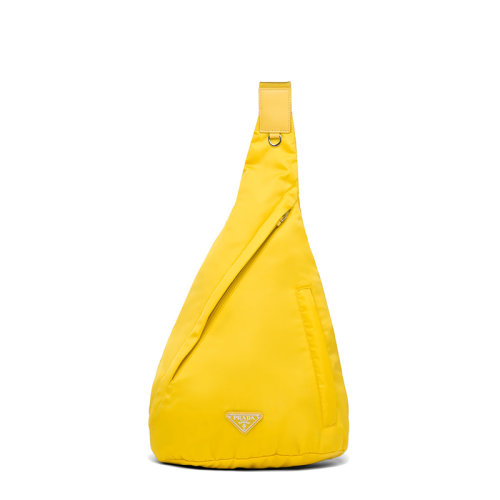 PRADA/普拉達  男士黃色尼龍皮革單肩背包2VZ092_2DW3_F0010_V_OOO