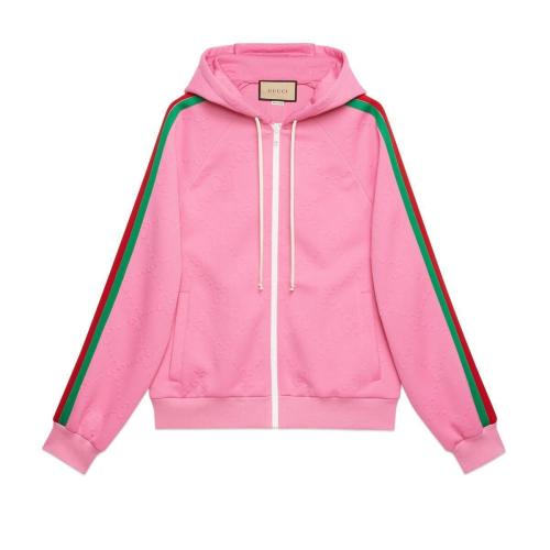  GUCCI古馳 22年秋冬 女士 GG針織提花拉鏈夾克 695726 XJECY 5835