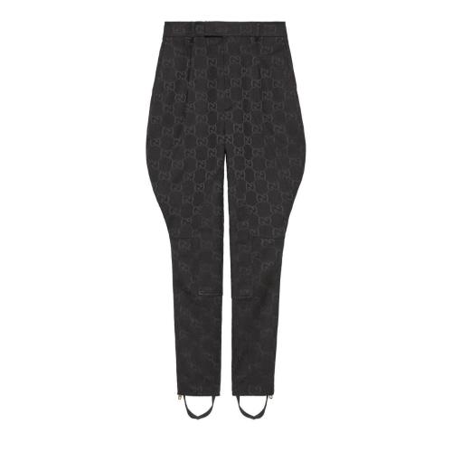  GUCCI古馳 22年秋冬 女士 加大GG帆布馬術(shù)風(fēng)格褲裝 671459 ZAHT5 1000 預(yù)定商品2-6周發(fā)貨