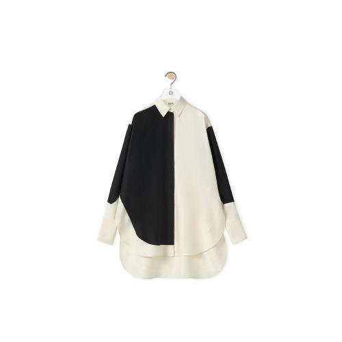  LOEWE羅意威 22年秋冬 女士 長袖襯衫 Long shirt in silk S359Y05X34-1102