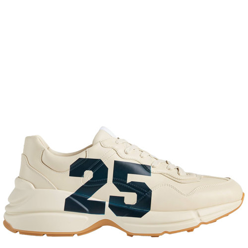 GUCCI/古馳 Rhyton系列 21年早秋新款 男士象牙色皮革運動鞋老爹鞋6633392SH009522