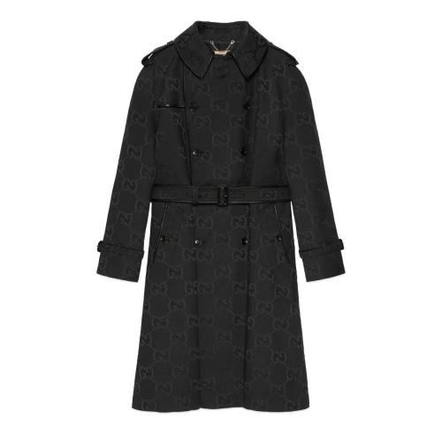  GUCCI古馳 男士 Jumbo GG帆布大衣 681036 Z8A_VU 1000 預(yù)定商品2-6周發(fā)貨