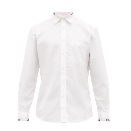 BURBERRY/博柏利 burberry服裝 襯衫 白 服裝 巴寶莉 男裝 襯衫 男 襯衣 男士長袖襯衫 80175561