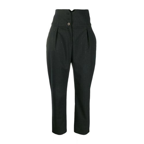 PINKO/品高 女士 服裝 21春夏 黑色聚酯纖維休閑褲 女士休閑褲