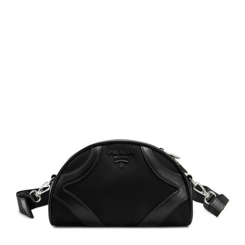 PRADA/普拉達 女士Prada Bowling小號尼龍斜挎包 1BH140_2EUW_F0002_V_NSO