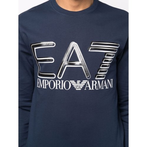  Emporio Armani/安普里奧阿瑪尼 男士藍色棉質(zhì)衛(wèi)衣 3LPM44 PJFGZ 1554 PLFSX