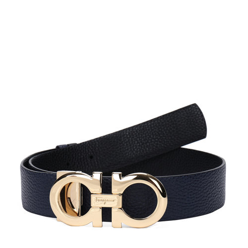 SalvatoreFerragamo/菲拉格慕 女士牛皮板扣雙面皮帶腰帶 23A564