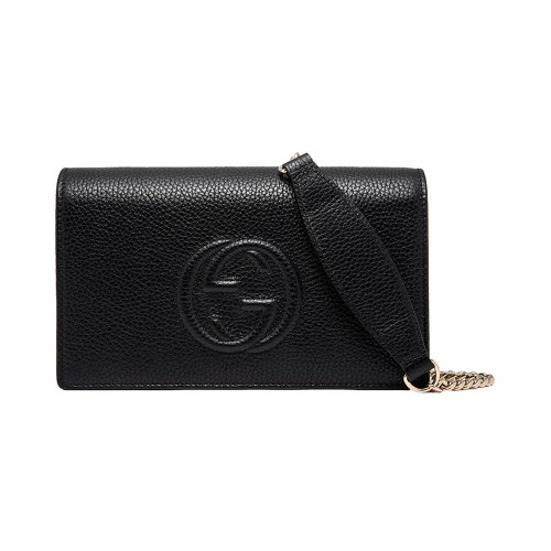 GUCCI/古馳 女士純色皮革單肩包斜挎包 598211-A7M0G 多色可選