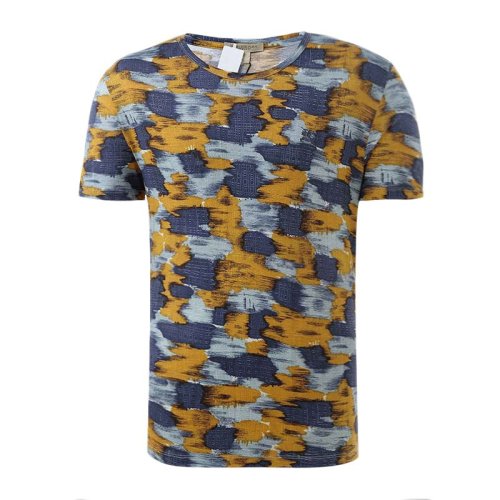 BURBERRY/博柏利 男士純棉涂鴉圓領花色休閑短袖T恤