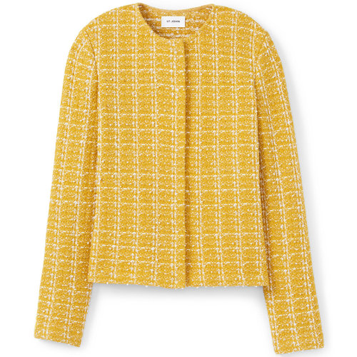 【21春夏新款】St. John/盛薔 紋理針織女士夾克K6130U2