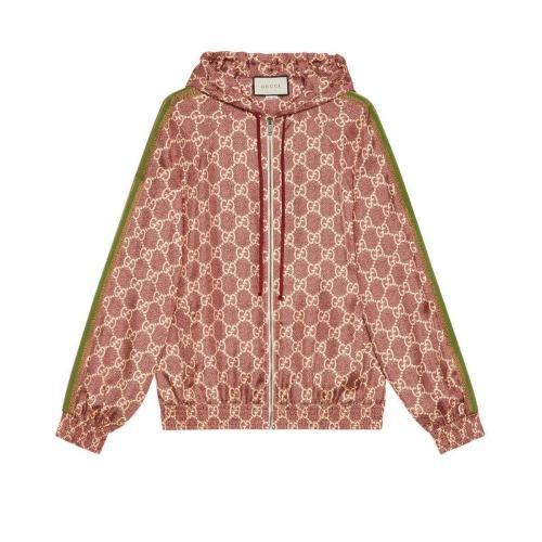  GUCCI古馳 22年秋冬 女士 GG圖案真絲夾克 631880 XJCL5 5281 預(yù)定商品2-6周發(fā)貨