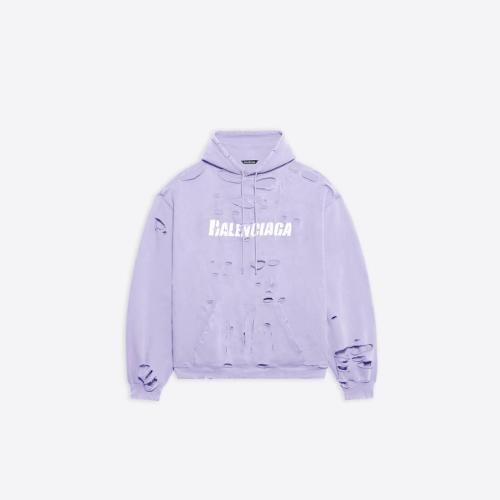  BALENCIAGA巴黎世家 22年春夏 男士 衛(wèi)衣 Destroyed 連帽衫 659403TKVB63078 預(yù)定商品1-3周發(fā)貨
