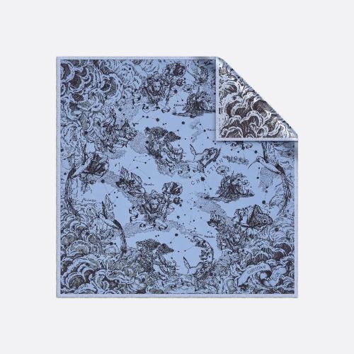  DIOR迪奧 22年春夏 女士 圍巾 Dior 印花方巾 15CON070I606_C528