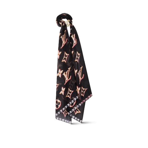  LV路易威登 22年秋冬 女士 絲巾 Bandeau LV Envy Overgram M76916 預(yù)定商品2-8周發(fā)貨