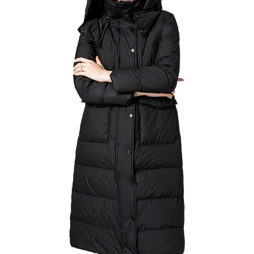 GeleiStory/GeleiStory 羽絨服女中長款2022年冬季新款洋氣收腰連帽白鴨絨加厚女士外套  女士羽絨服