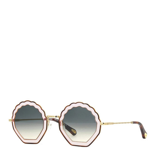 CHLOE/克洛伊 蔻依 沈夢辰 張嘉倪 明星同款 女士 太陽鏡 波浪 貝殼形 漸變色鏡片 墨鏡 眼鏡 CE147S 56mm CHLOE 克洛伊