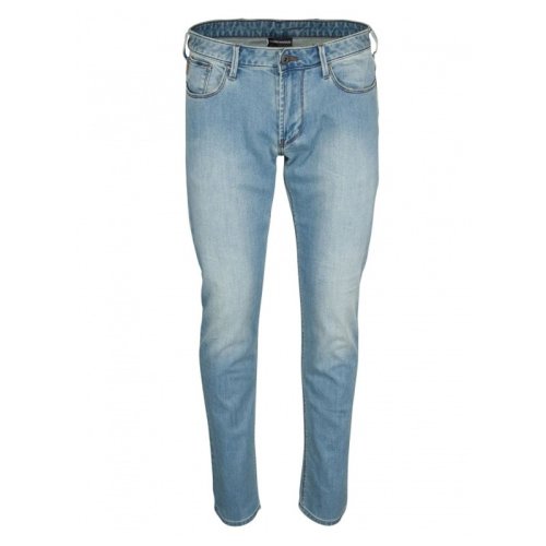  Emporio Armani/安普里奧阿瑪尼 男士淺藍色棉質(zhì)牛仔褲 3Z1J06 DLRZ 0943 PLFSX