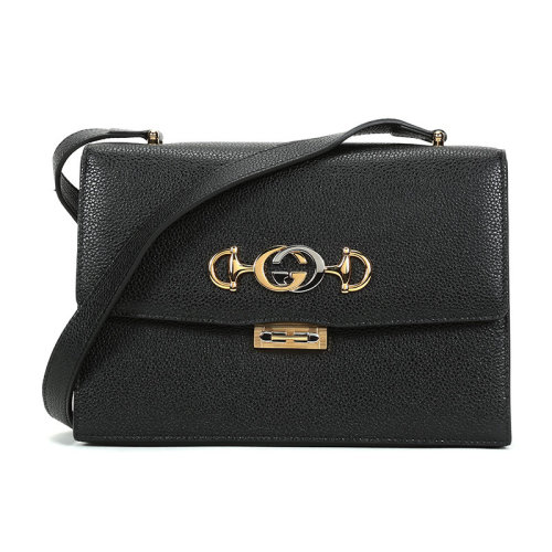 GUCCI/古馳  女包 時尚 女士黑色皮革單肩包斜挎包 576388 1B90X 1000 HKY210468