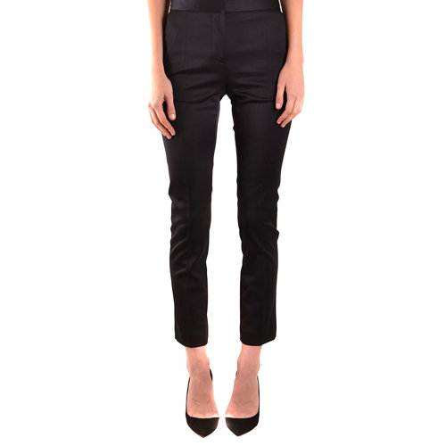 羊毛黑色女士休閑褲 BURBERRY/博柏利 巴寶莉 下裝 褲子