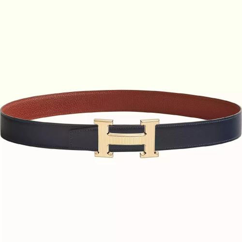  HERMES愛馬仕 22年秋冬 女士 腰帶 Boucle de ceinture H Striee %26 Cuir de ceinture reversib