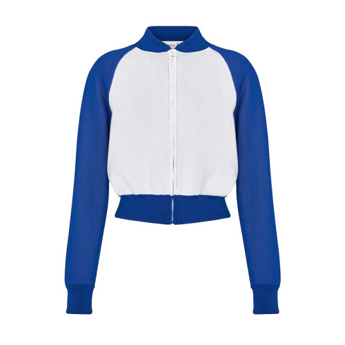 DIOR/迪奧 22年春夏新款 VIBE系列 女士熒光藍(lán)色/白色羊絨混紡科技提花面料飛行員夾克224V50AM110_X5882