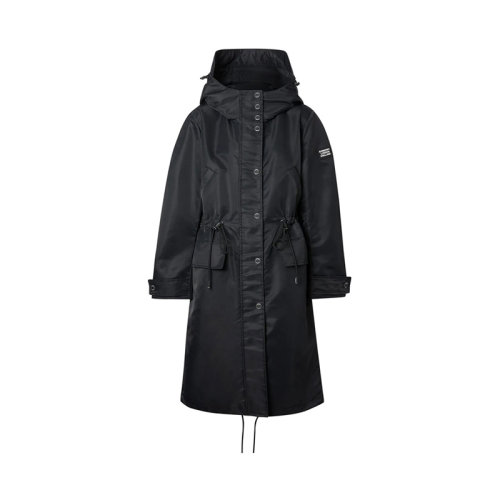BURBERRY/博柏利 女士黑色聚酰胺風(fēng)衣大衣 8038707