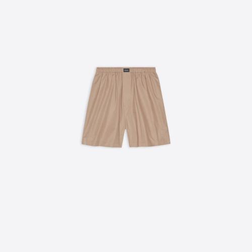  BALENCIAGA巴黎世家 22年春夏 男士 短褲 Mens Pyjama Shorts  in Beige 672410TYB187081