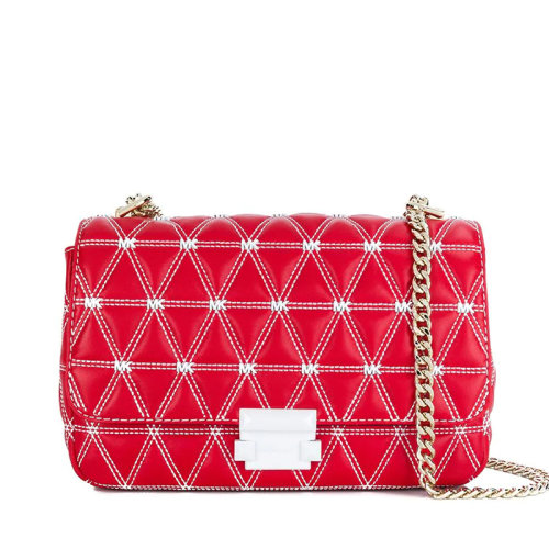 Michael Kors/邁克·科爾斯 MK Sloan系列 小羊皮小香風(fēng)單肩包斜挎包 女包 30S9LSLL7Y