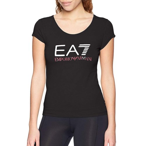  Emporio Armani/安普里奧阿瑪尼 女士印花棉質(zhì)短袖T恤 3ZTT80 J12Z 1200 PLFSX