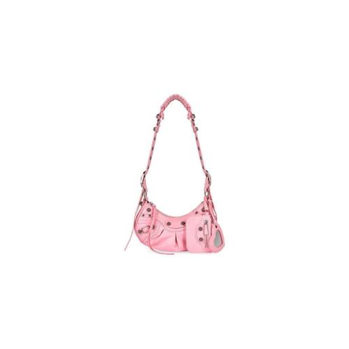  BALENCIAGA巴黎世家 22年秋冬 女士 單肩包 Womens Le Cagole Xs Shoulder Bag in Pink 671309