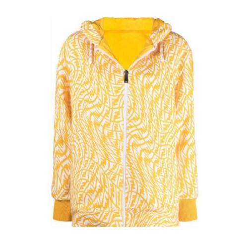  FENDI/芬迪 女士黃色時尚休閑夾克 FAF142AESV F11A9 PLFSX