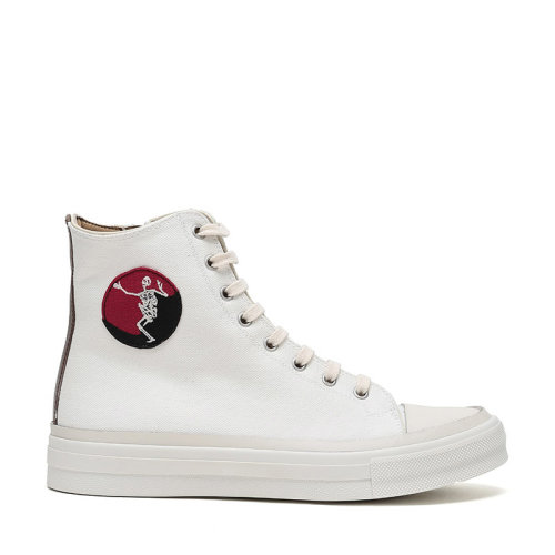 AlexanderMcQueen/亞歷山大麥昆 男士織物配皮高幫休閑運動鞋 505140 W4H54