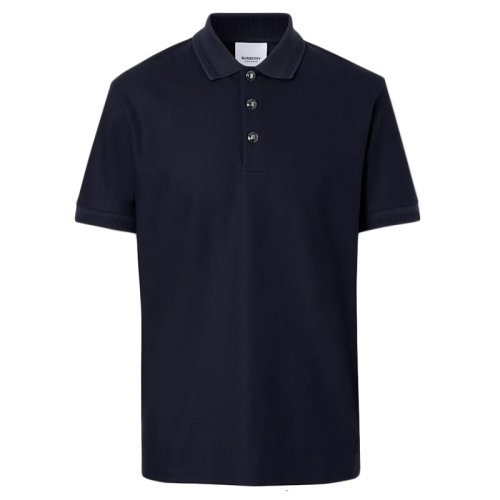 BURBERRY/博柏利 經(jīng)典款 男士海軍藍棉質(zhì)pique短袖POLO衫80288741