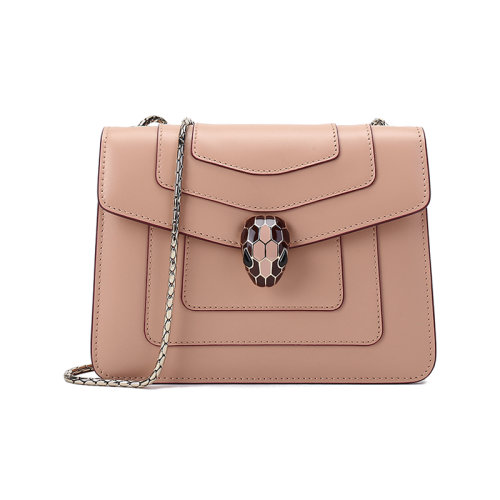 BVLGARI/寶格麗 女士SERPENTI FOREVER系列牛皮小號蛇頭扣單肩斜挎包鏈條包 290926