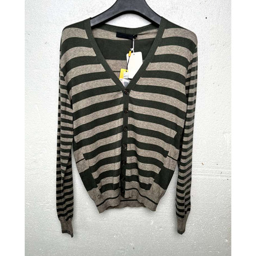 Alexander McQueen/亞歷山大麥昆 綠色條紋男士針織衫