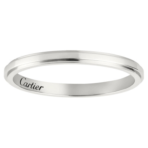 CARTIER/卡地亞 Cartier d'Amour pt950鉑金簡(jiǎn)約經(jīng)典無鉆結(jié)婚求婚訂婚對(duì)戒戒指   B4094000