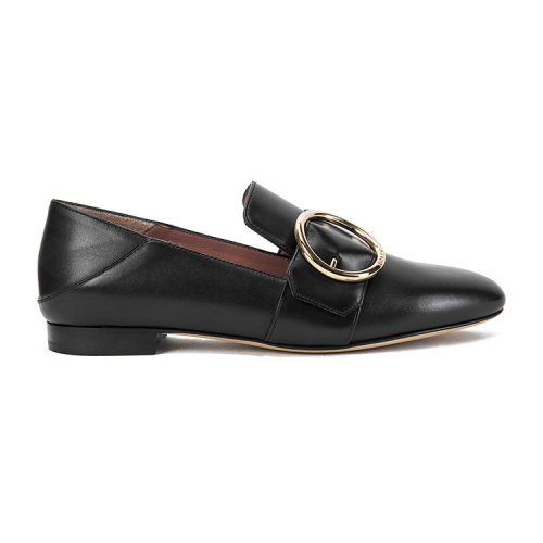 BALLY/巴利  女士 皮質(zhì) 黑色百搭 平跟鞋 6211701