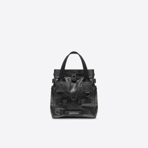  BALENCIAGA巴黎世家 22年春夏 男士 手提包 Army 小號(hào)細(xì)紋羊皮革托特包 6440291VGI71000