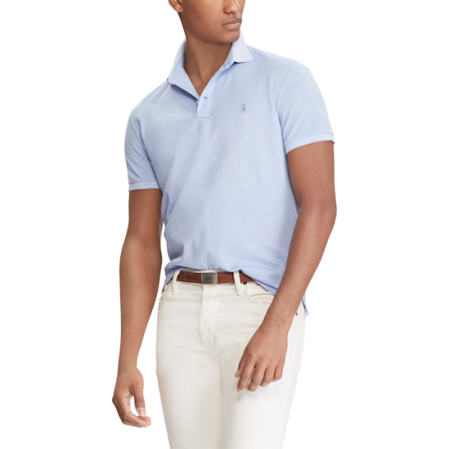 Polo Ralph Lauren/拉夫勞倫馬球 男士瘦版修身網(wǎng)面面料Polo短袖T恤 429473