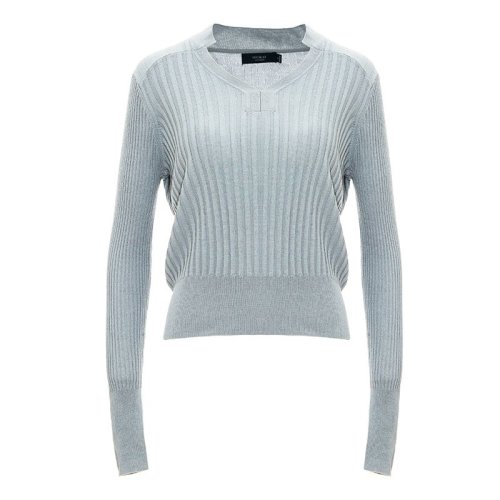 SHOKAY/繡嘉 春夏新品 桑然系列女士針織衫/毛衣 長(zhǎng)袖立領(lǐng)薄款真絲混紡套衫