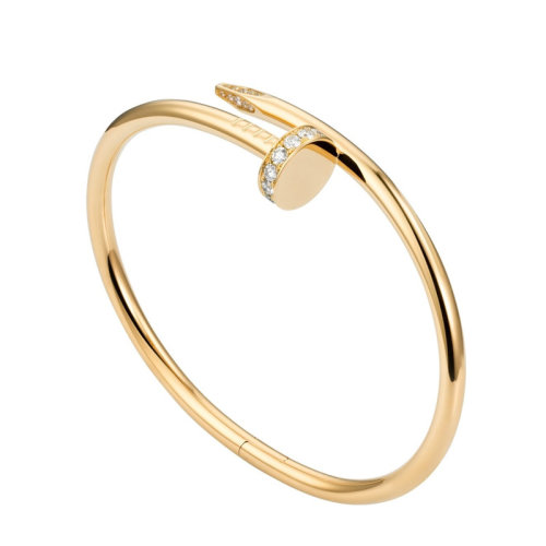 CARTIER/卡地亞 JUSTE UN CLOU 18K金黃金鉆石手鐲 B6048615