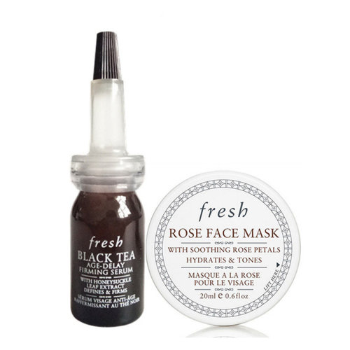 Fresh/馥蕾詩紅茶緊致修護精華露7ml+玫瑰 潤澤保濕舒緩面膜15ml（促銷品）