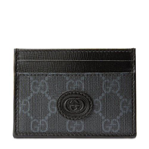 GUCCI/古馳 互扣式雙G卡片夾 帆布/配皮67300292TCN