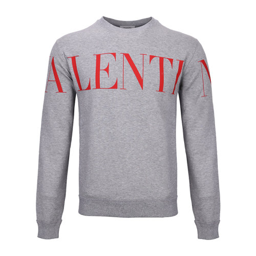 Valentino 華倫天奴 男士 服裝  灰色圓領(lǐng)字母LOGO棉質(zhì)運(yùn)動衫套頭衫衛(wèi)衣 男衛(wèi)衣